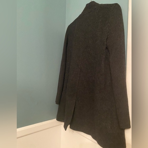 Eileen Fisher women’s wool blend open jacket - military style - small - gray - Picture 7 of 8